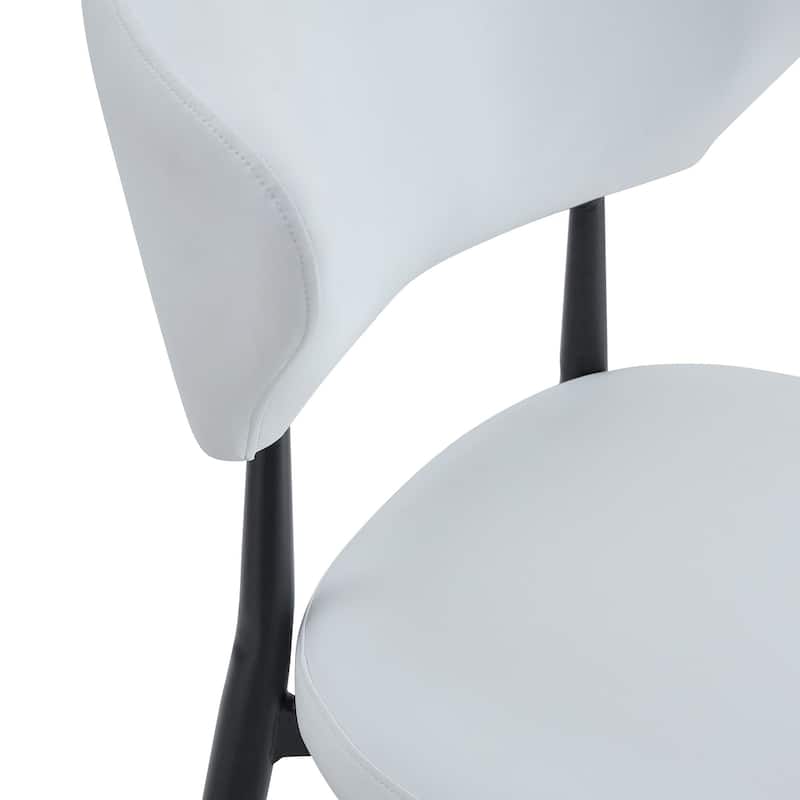 5-Piece Dining Table Set, 42" Modern Round Table with Lower Shelf, 4 Chairs, Minimalist Dining Table and Chairs Set for 4