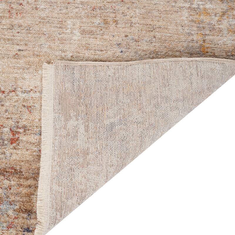 Albany Vintage Power-Loom Beige Area/Runner Rug