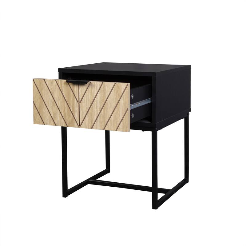 Bali Coastal Modern Console Table with Natural Wood Drawer