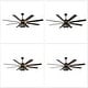preview thumbnail 22 of 20, Chichoice 65" Industrial Caged Ceiling Fan with Light and Remote, 6-Speed DC Motor Large Ceiling Fan