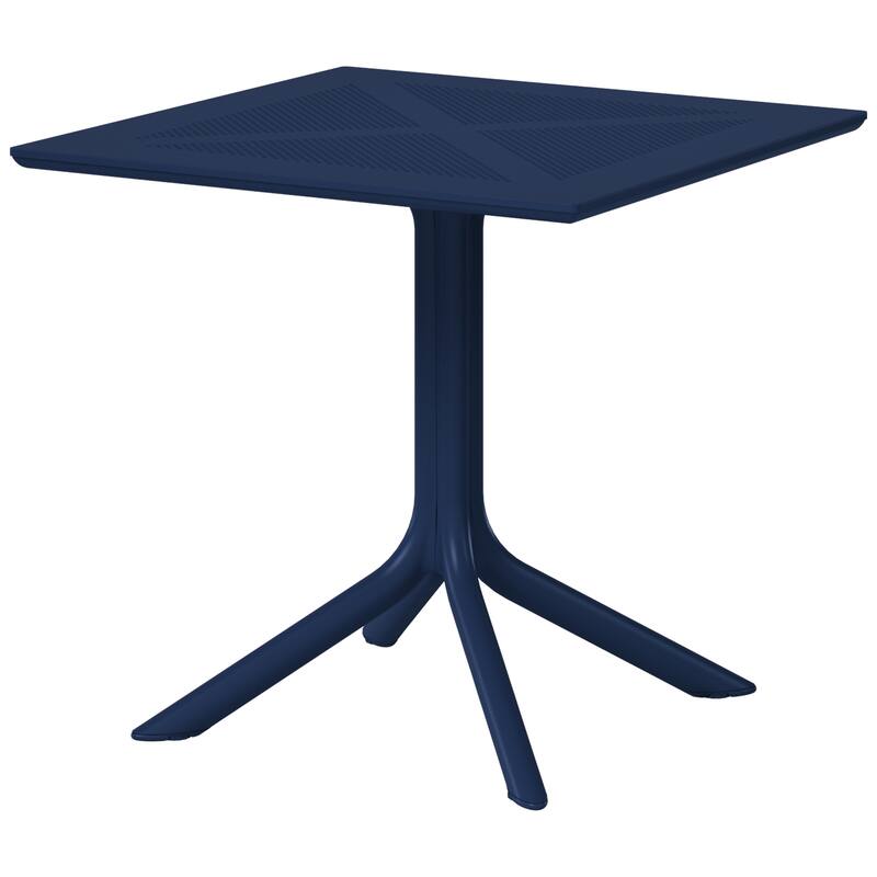 Frond and Form 31.5" Outdoor Square Dining Table - Navy Blue