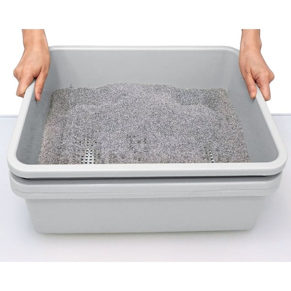 Shop Simply Sift 3 Piece No Mess Cat Litter Tray System As Seen