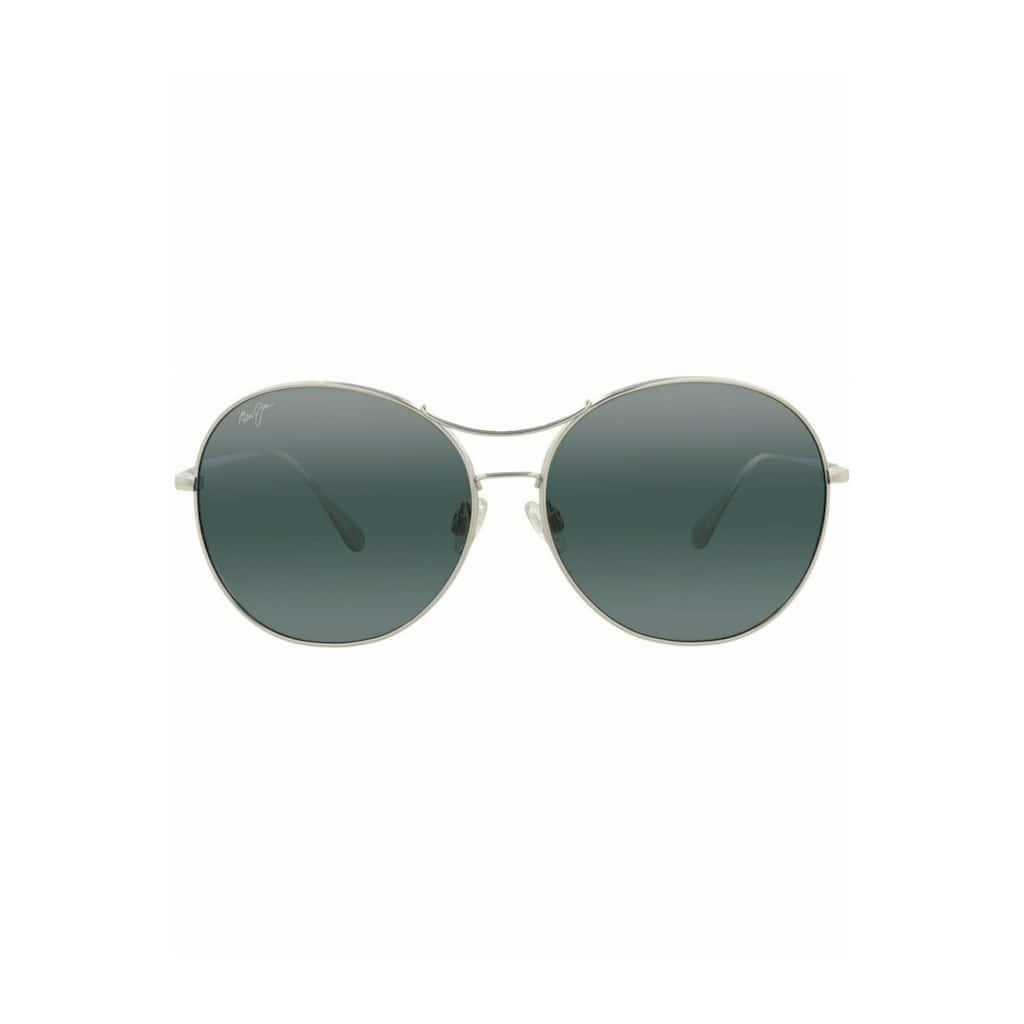 Maui Jim Round-Frame Titanium Sunglasses
