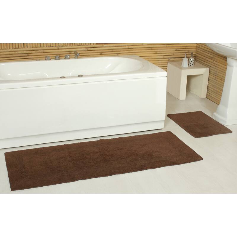 Fabstyles Basix Soft & Absorbent Reversible Cotton Bath Rug