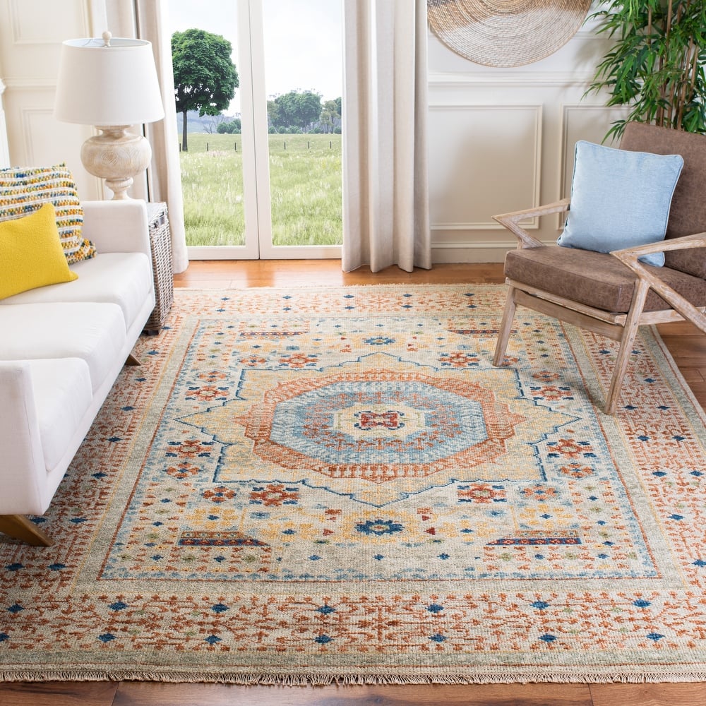 SAFAVIEH Hand-Knotted Samarkand Anette Traditional Wool Rug