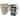 Mr. Coffee Dolce Cafe 8 Piece Ceramic Cup and Spoon Set