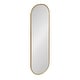 preview thumbnail 21 of 92, Kate and Laurel Caskill Capsule Framed Wall Mirror 16x48 - Gold
