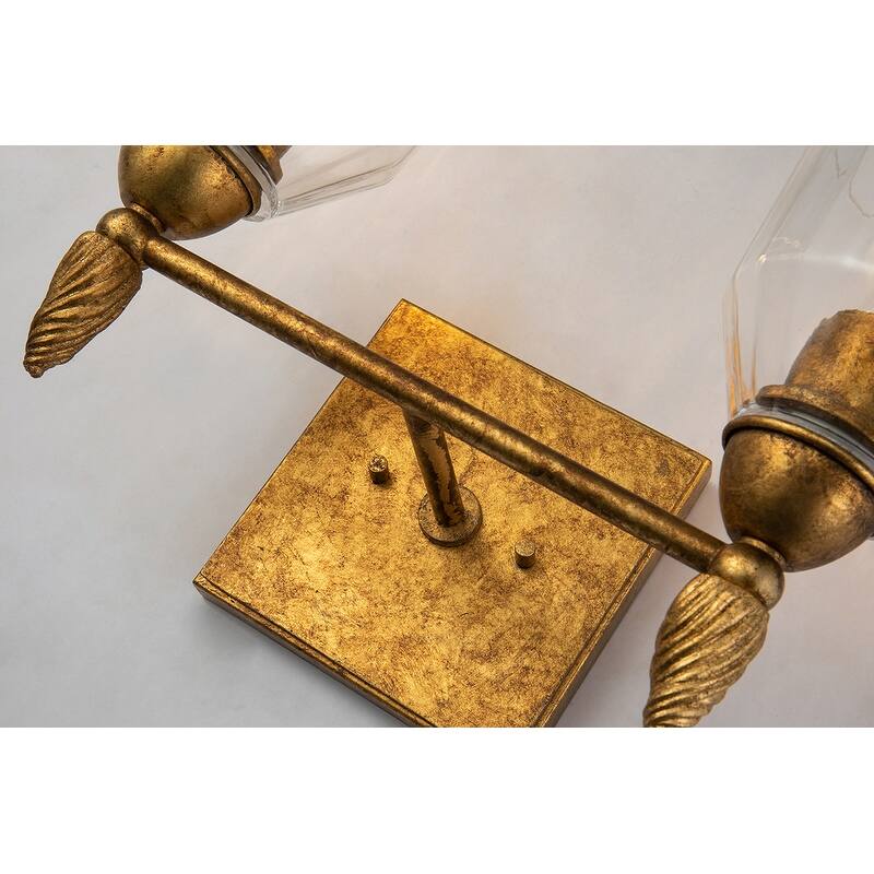 Transitional 2 Light Vanity Light in Gold