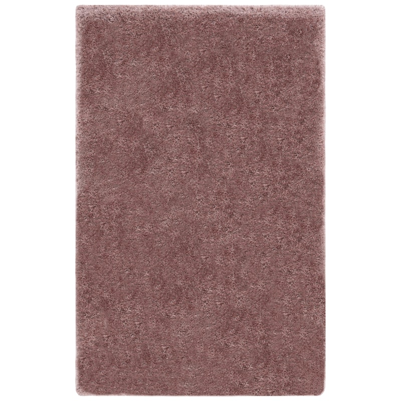 SAFAVIEH Bahija Rudina Luxe Shaggy 3 inch-thick Area Rug - 2' x 3' - Brown