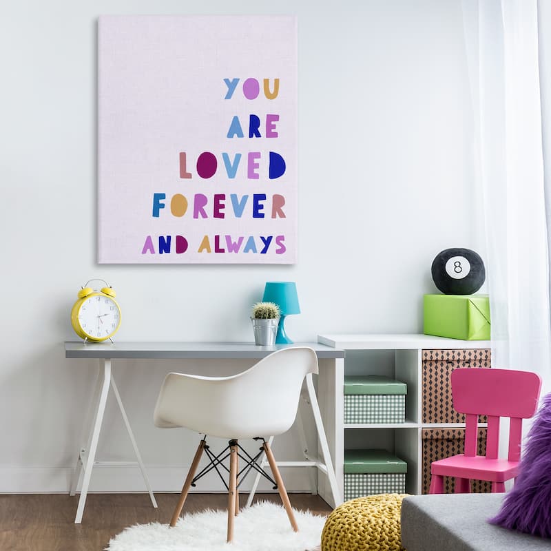Stupell You Are Loved Forever Canvas Wall Art Design By Leah Straatsma