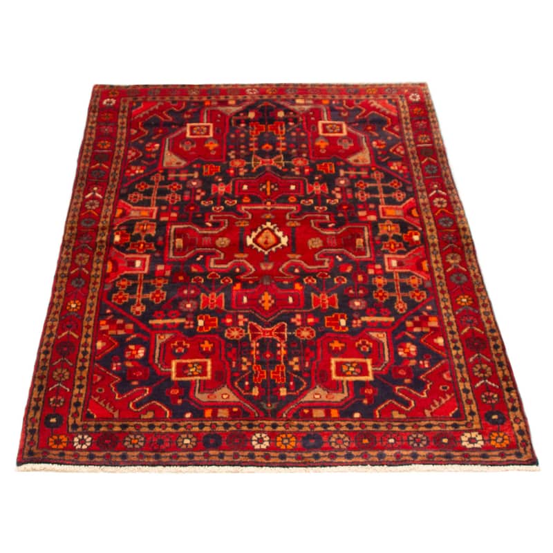 Anadol Navy, Red Rug 4'6" x 6'10" - 4'6 x 6'10