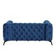 preview thumbnail 27 of 46, 63" Velvet Upholstered Loveseat Sofa with Button Tufted Back