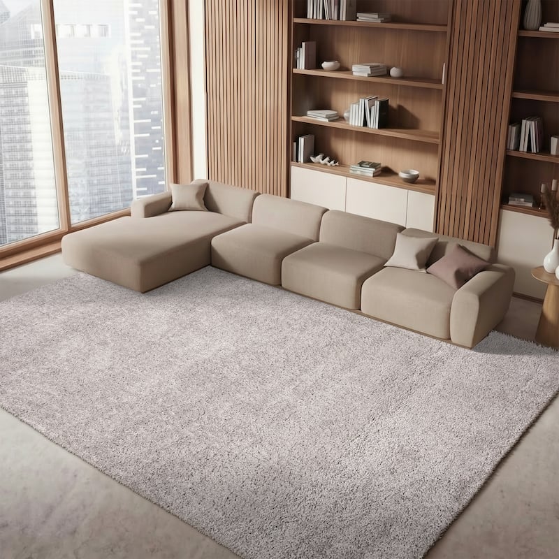SAFAVIEH Fontana Shag Dagi Solid 2-inch Thick Rug