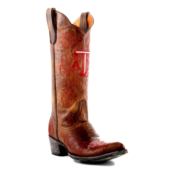 Gameday Boots Womens College Team Texas A&M Reveille Brass - Overstock - 15419125