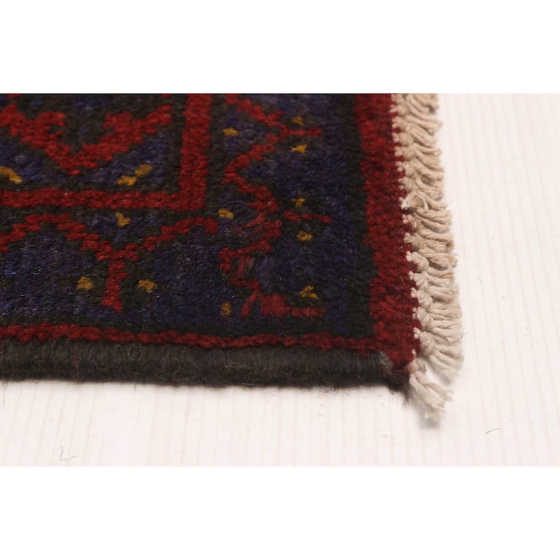 ECARPETGALLERY Hand-knotted Uzbek Kargahi Indigo Wool Rug - 5'0 x 6'5