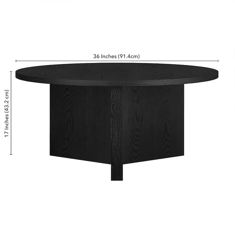Anders 36" Wide Round Coffee Table
