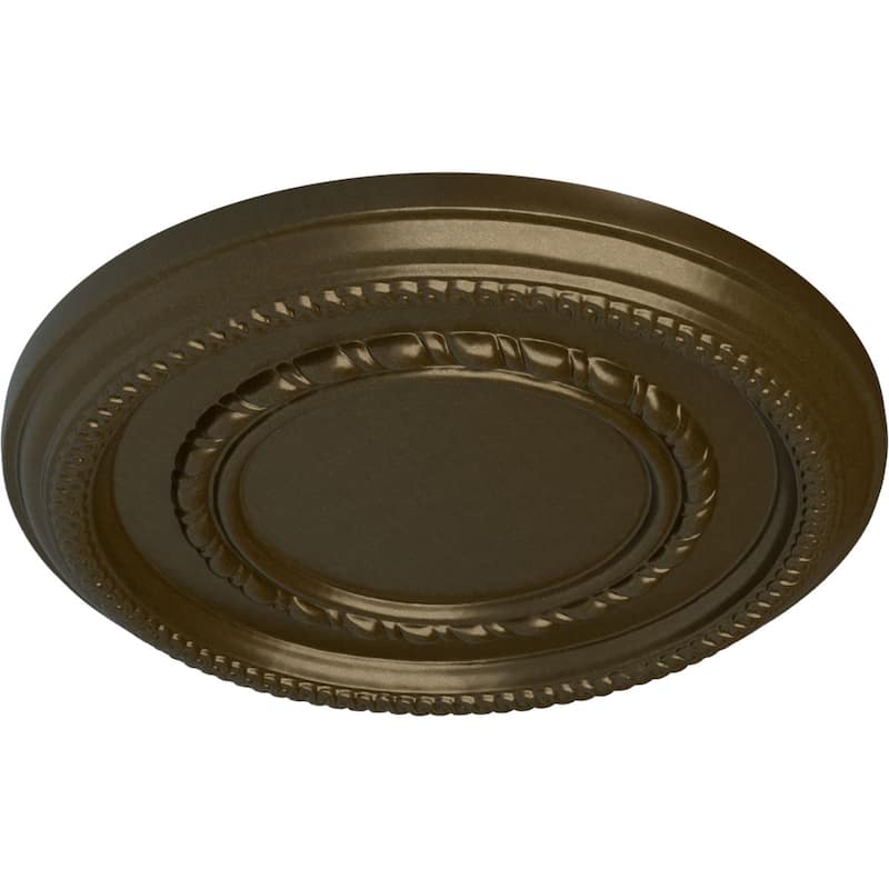 12 5/8"OD x 1 1/8"P Federal Roped Small Ceiling Medallion