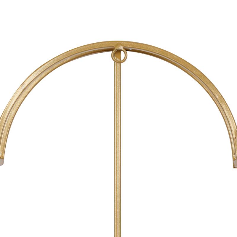CosmoLiving by Cosmopolitan Gold or Black Metal Open Frame Quatrefoil Wall Clock - 24 x 3 x 24