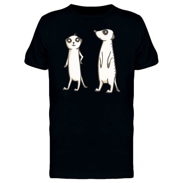 Two Meerkats Cartoon Tee Men's -Image by Shutterstock