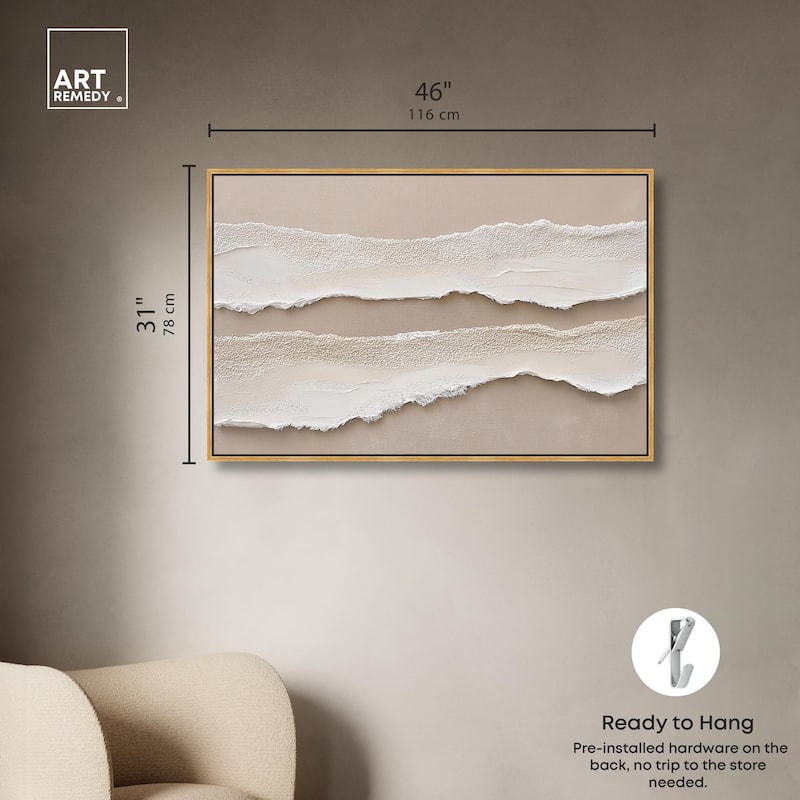 Textured Sea III Canvas by Art Remedy