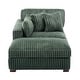 preview thumbnail 10 of 174, 41" W Plush Corduroy Chaise Lounge with Pillows