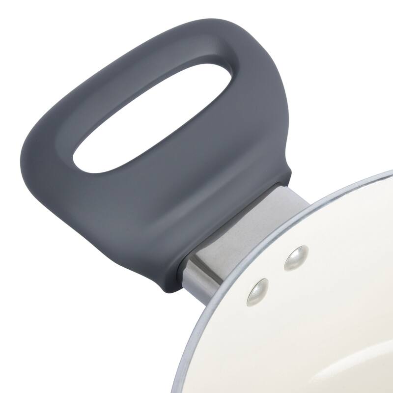 10 Piece Ceramic Nonstick Aluminum Cookware Set in Charcoal