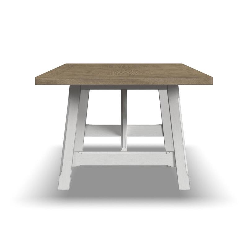 Melody White Wood Rectangular Dining Table - 90" x 30" x 42"