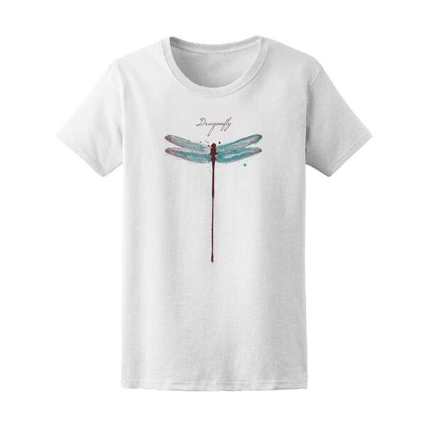 Shop Watercolor Dragonfly Tee Women S Image By Shutterstock
