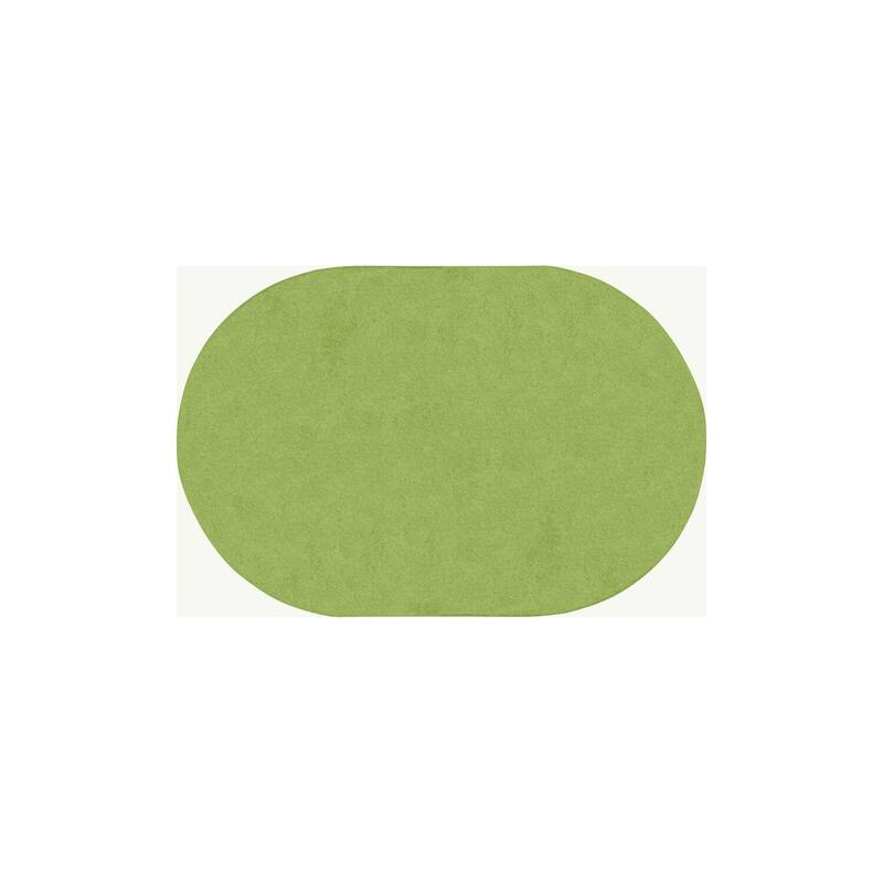 2'x7' area rug in Lime Green - durable soft decorative rug for home, living room & bedroom - 7' x 7' Round