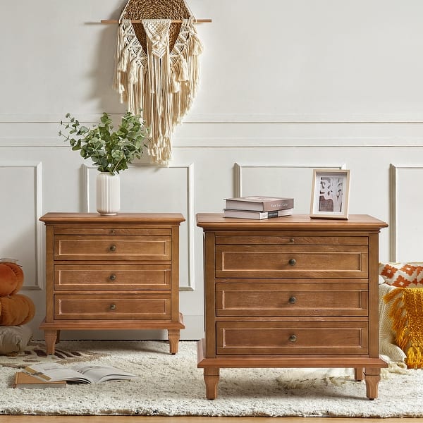 HULALA HOME Nightstands Set of 2 - Acorn