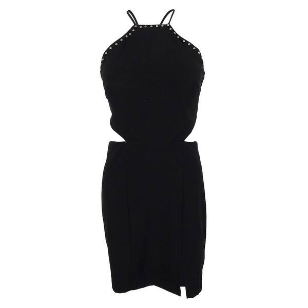 Shop City Studio Juniors Embellished Cut Out Dress Black On