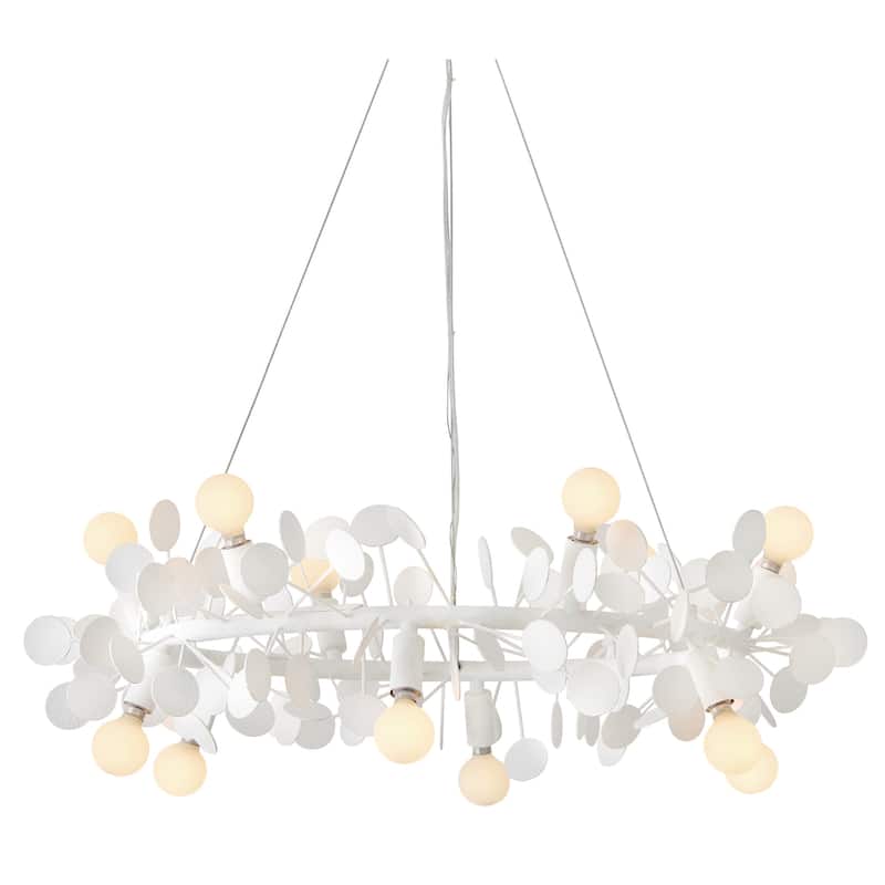 Lark 84406 Lolli 12 Light 30" Wide Abstract Chandelier - Textured Plaster