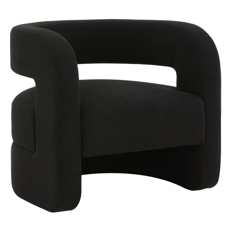 SAFAVIEH Couture Onela Barrel Back Accent Chair - 32 In. W x 29 In. D x 29 In. H. - 32"W x 29"D x 29"H