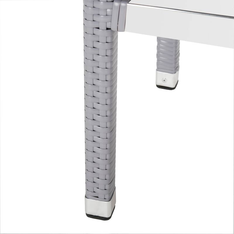 SAFAVIEH Noreta Indoor/ Outdoor 30-inch Stacking Counter Stool - 13Wx18Dx38H