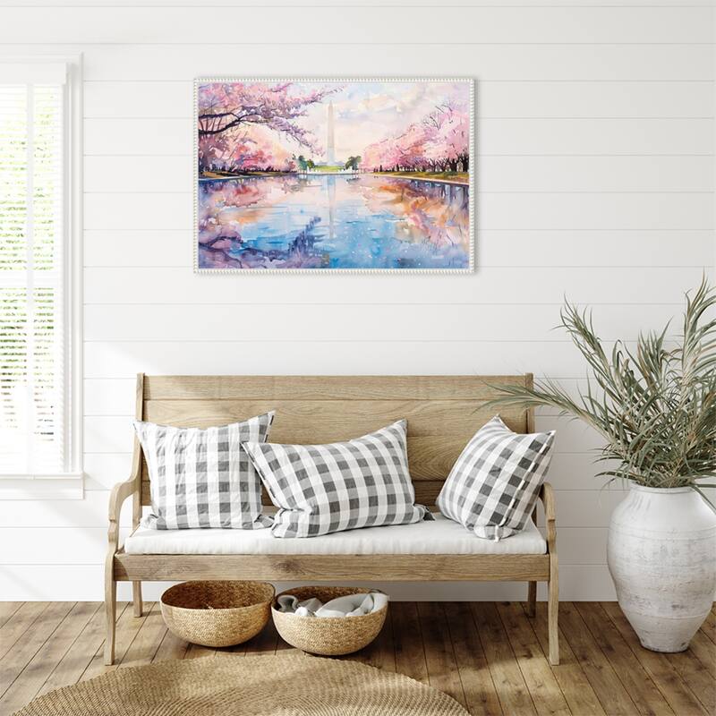 The Mall in Spring by Tradelink inhouse artist Framed Canvas Wall Art Print