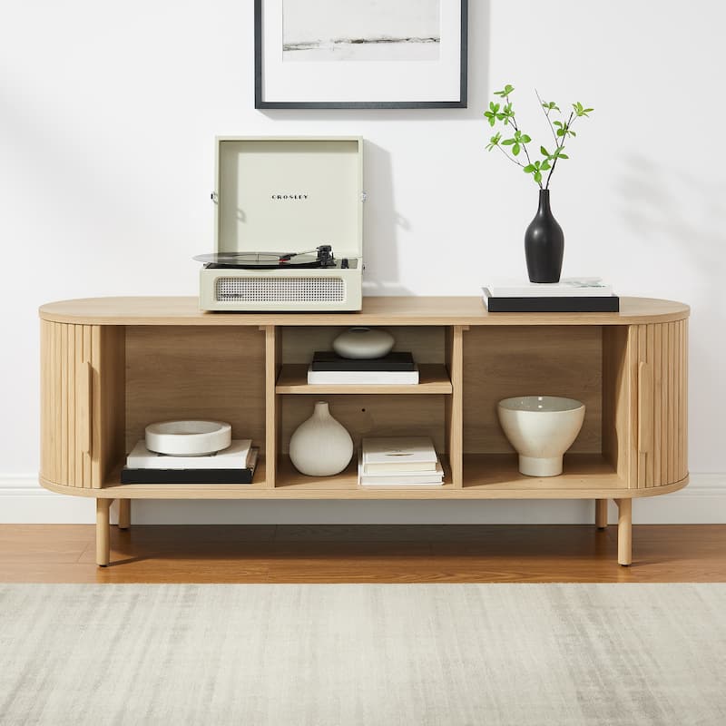 Crosley Ambrose Record Storage Media Console