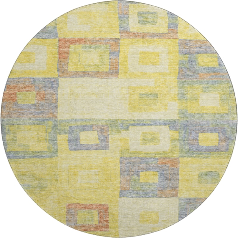 Premium Washable Super Soft Blocky Contemporary Mayfield Rug