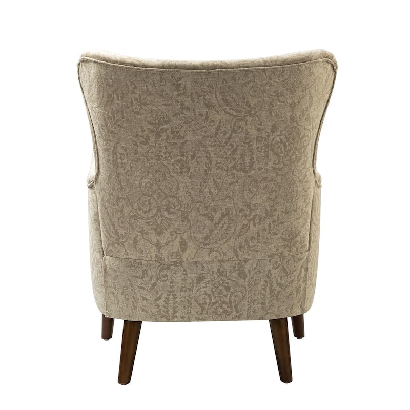 Nikolaus Armchair with Floral Fabric Pattern Set of 2 by HULALA HOME