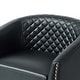 preview thumbnail 55 of 79, 2 Set Tufted PU Vegan Leather Swivel Barrel Chair with Nailheads Trim