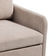 preview thumbnail 9 of 28, Accent Chair With Metal Black Legs,Comfy Chenille Club Fabric Armchair,Single Sofa Chair, Accent Club Guest Chair