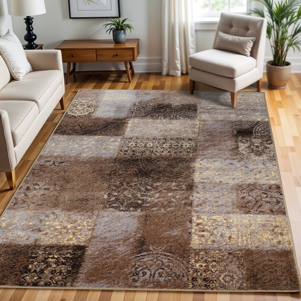 Superior Skinner Printed Non-Slip Indoor Area Rug