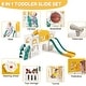 preview thumbnail 32 of 31, 8-in-1 Toddler Indoor Playground with Slide Baby Slide Playset for Toddlers Ages 1-3 Outdoor Play
