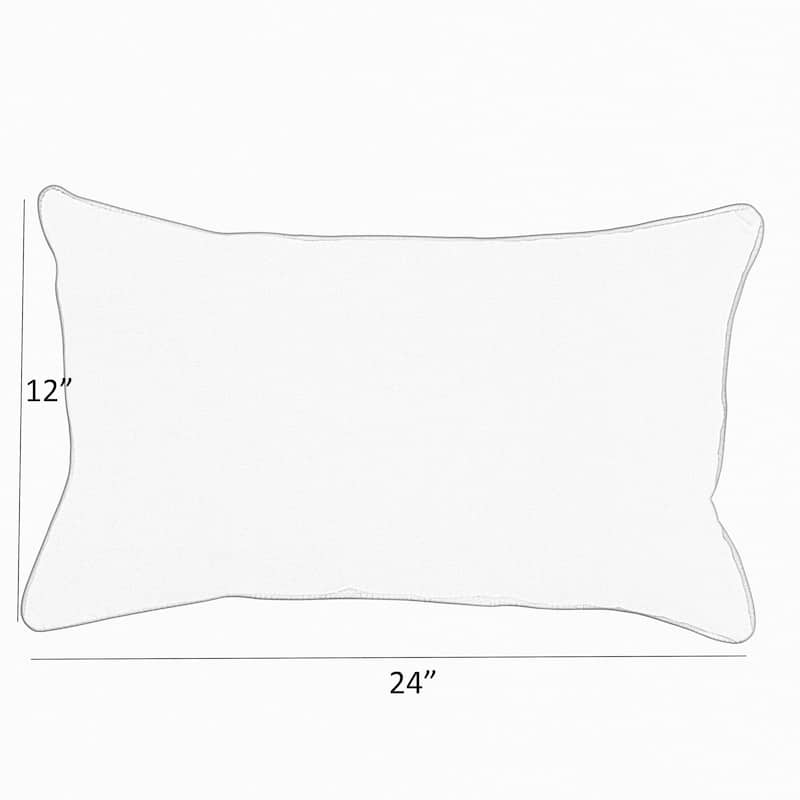 Sunbrella Cast Silver Corded Indoor/ Outdoor Pillows (Set of 2)