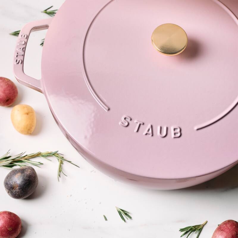Staub Cast Iron Essential French Oven, Dutch Oven, 5-quart, serves 5-6, Made in France - 5-qt