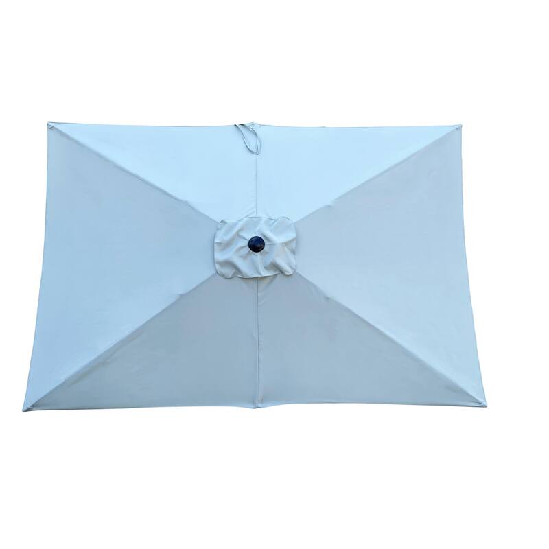 6 x 9ft Waterproof Patio Umbrella with Crank and Tilt for Outdoor Use