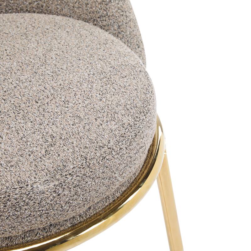 Rio Claro Indoor Metal Upholstered Barstool