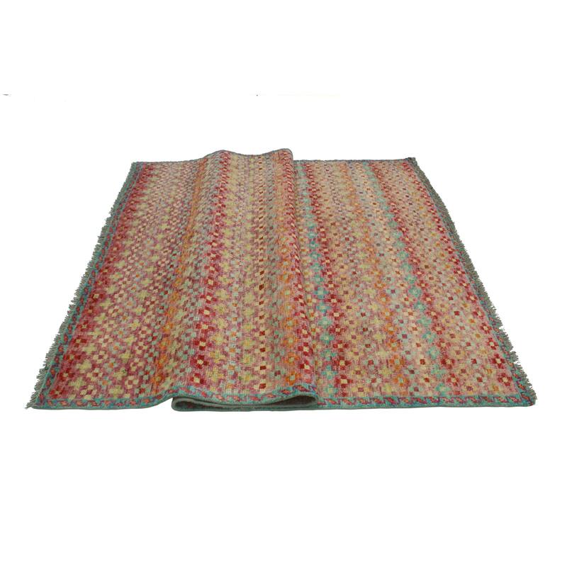Balochi Ade Purple/Red Rug - 5'3" x 8'1"