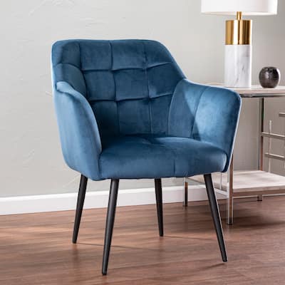 SEI Furniture Home Traynor Blue Fabric Upholstered Accent Chair