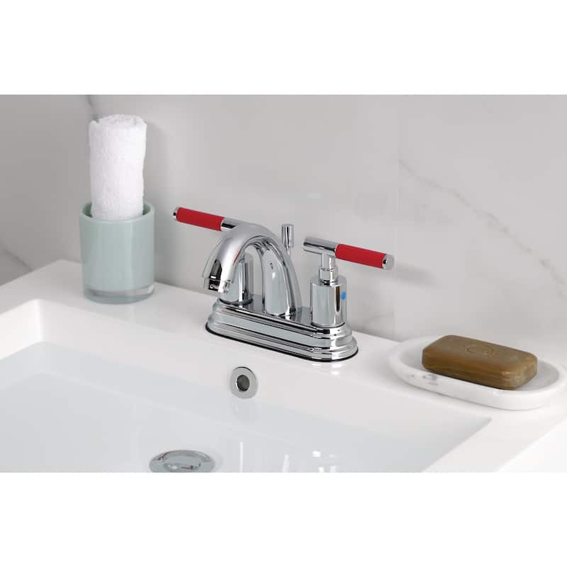 Kingston Brass KB861.CKL Kaiser 1.2 GPM Centerset Bathroom Faucet with