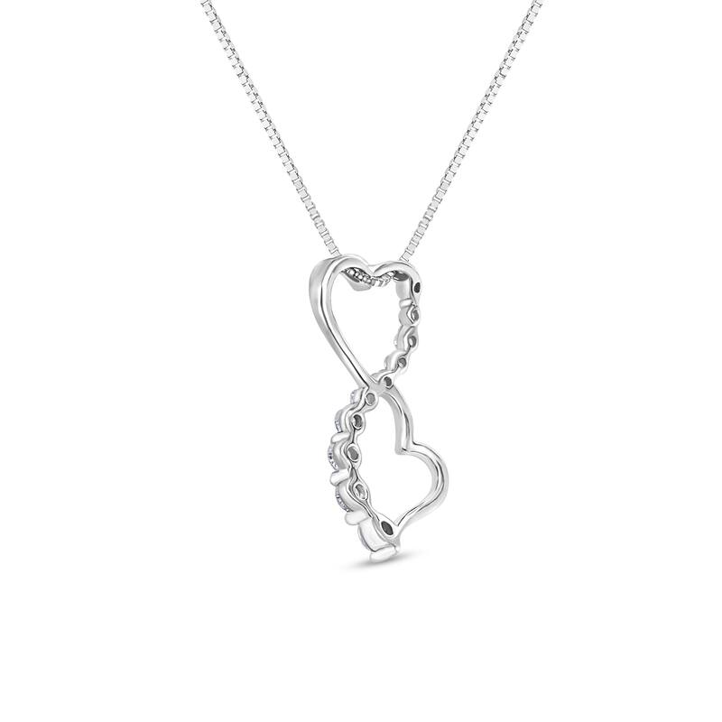 1/4 Cttw Natural Diamond 10KT White Gold Pendant